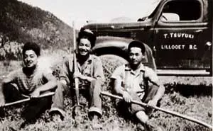 Farmers at work in Lillooet Farmers at work in Lillooet
